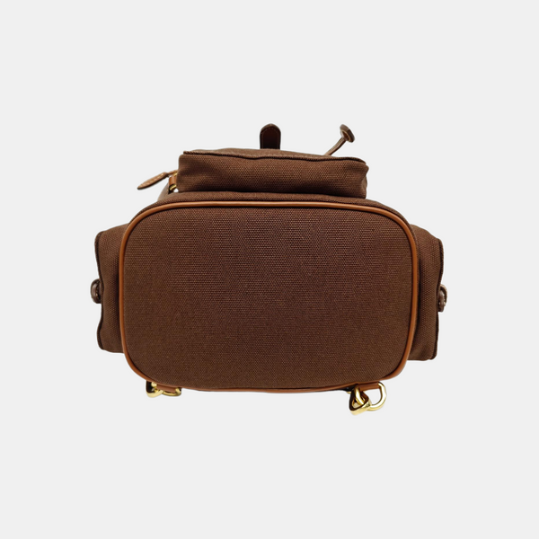 Fabric Backpack Brown