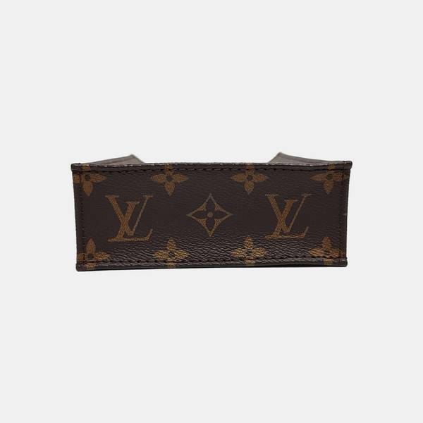 SAC PLAT Mini Monogram Coated Canvas Brown