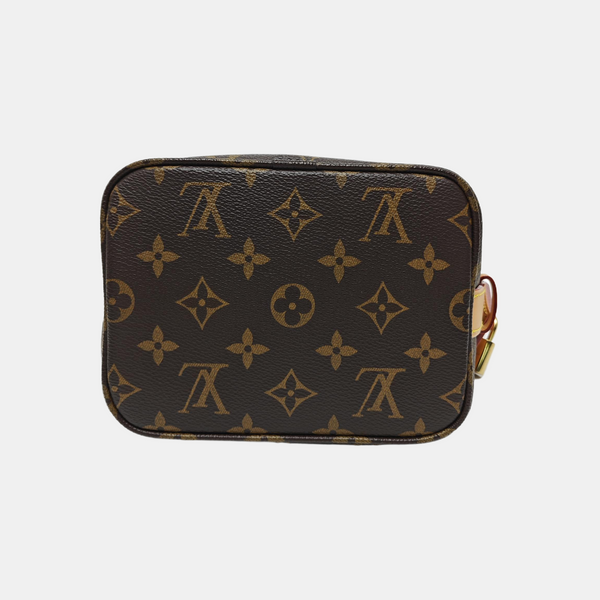 ALL IN BB Monogram Coated Canvas Brown