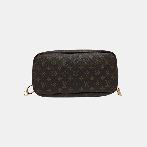 NEVERFULL MM Monogram Coated Canvas Brown
