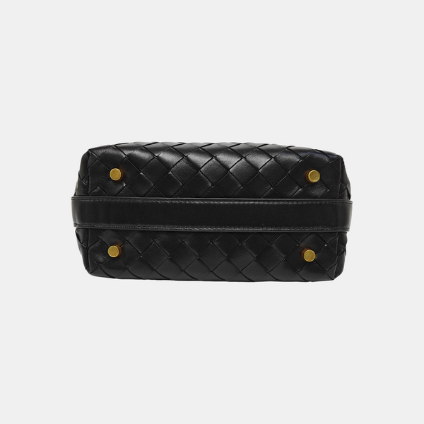 Lambskin Top Handle Bag Black