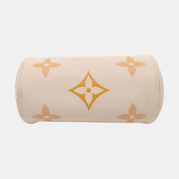 PAPILLON BB Monogram Calfskin Beige