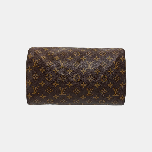 SPEEDY 30 Monogram Coated Canvas Brown