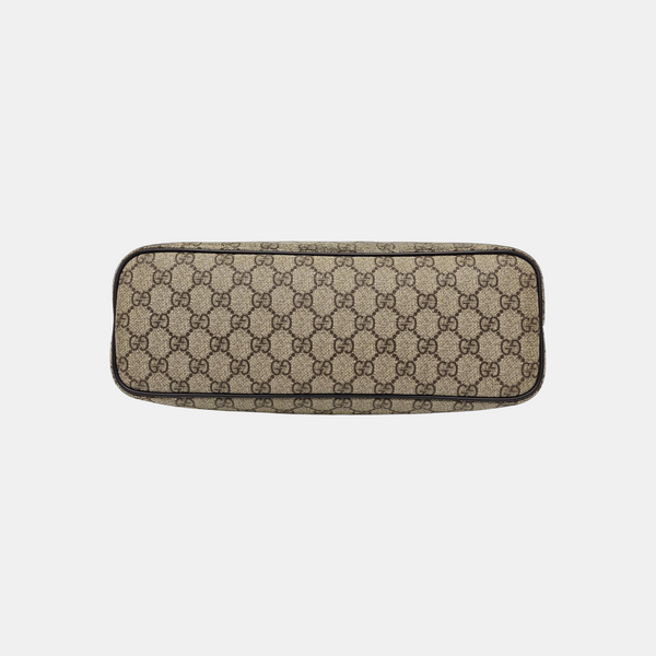 Monogram Coated Canvas Tote Bag Brown
