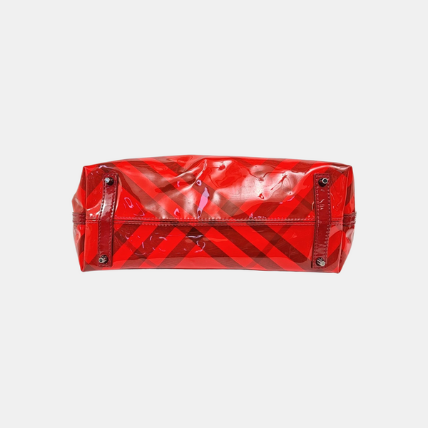 Plastic Tote Bag Red