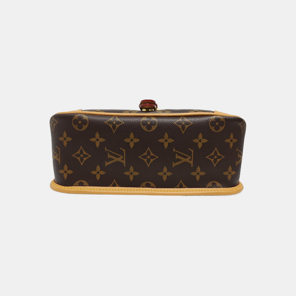 DIANE Monogram Coated Canvas Brown