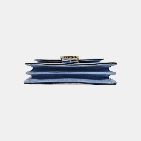 Interlocking G Small Calfskin Blue