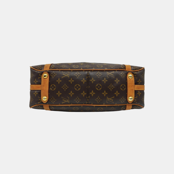 STRESA Monogram Coated Canvas Brown