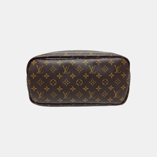 NEVERFULL MM Monogram Coated Canvas Brown