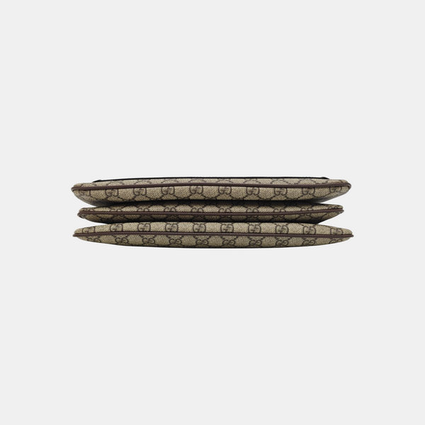 Ophidia Medium Monogram Coated Canvas Beige