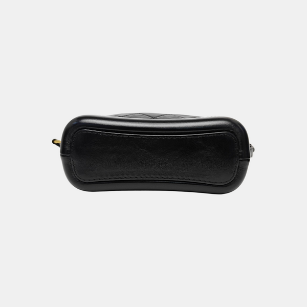 GABRIELLE Small Quilted Calfskin Black