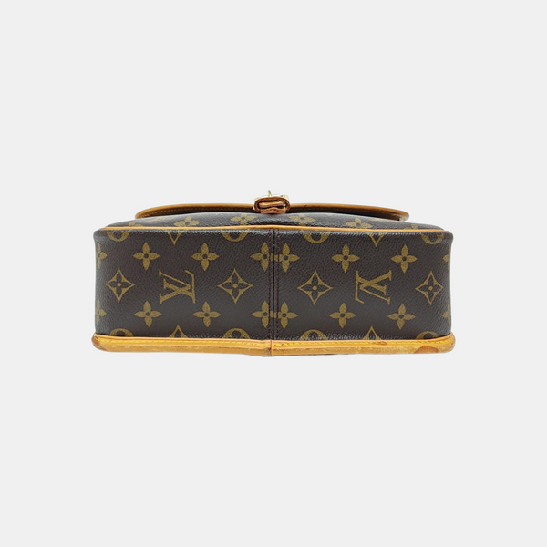SOLOGNE PM Monogram Coated Canvas Brown
