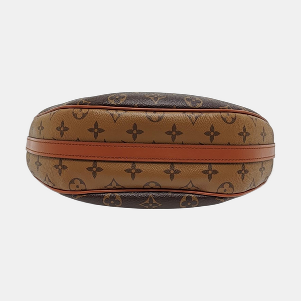 LOOP HOBO Monogram Coated Canvas Brown