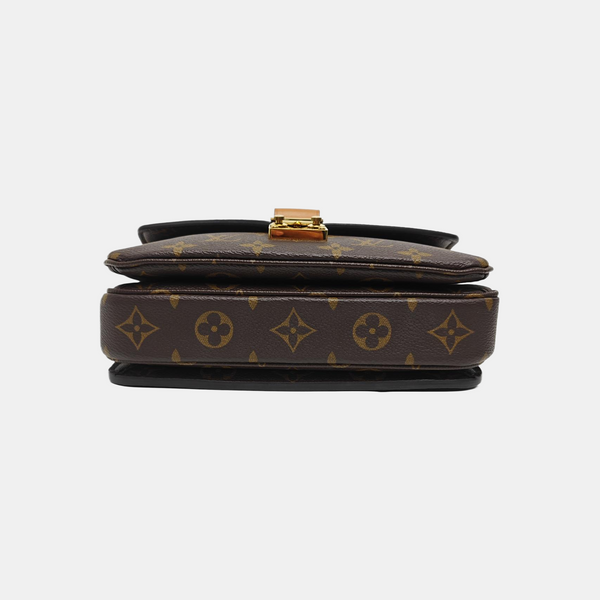 MÉTIS EAST WEST Monogram Coated Canvas Brown