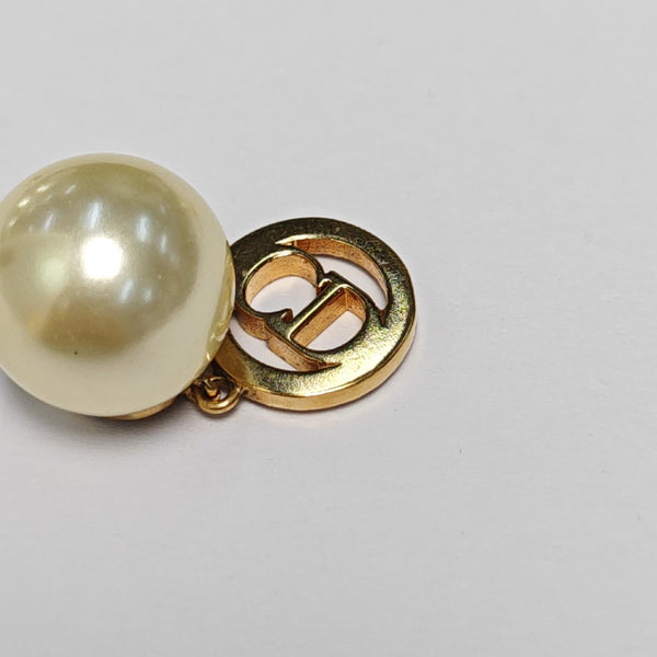 Faux Pearl White Stud Earrings