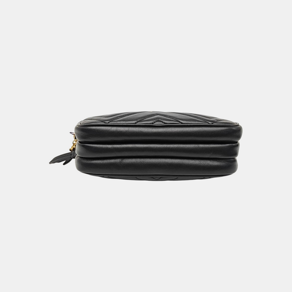 GG Marmont Mini Quilted Calfskin Black