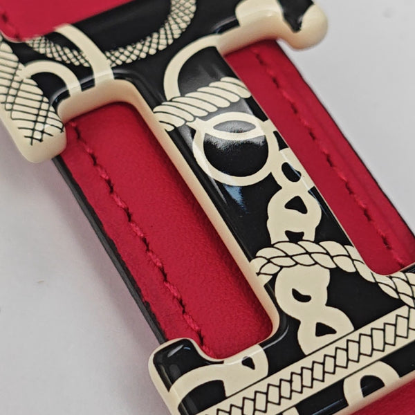 Leather Belt Red