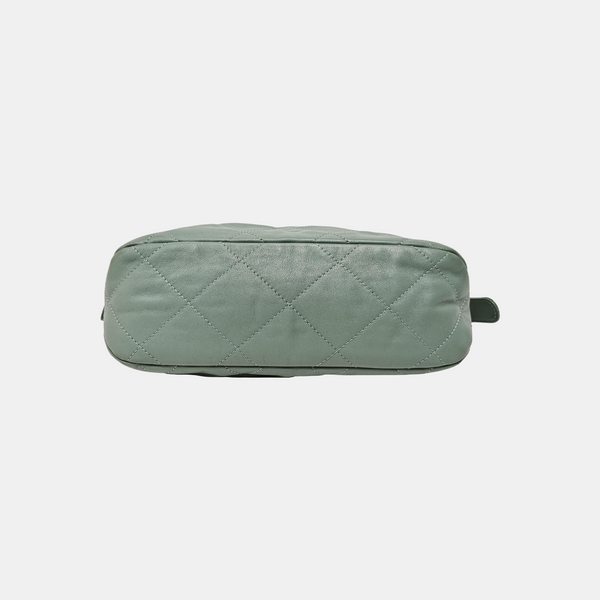 Quilted Calfskin Shoulder Bag Green