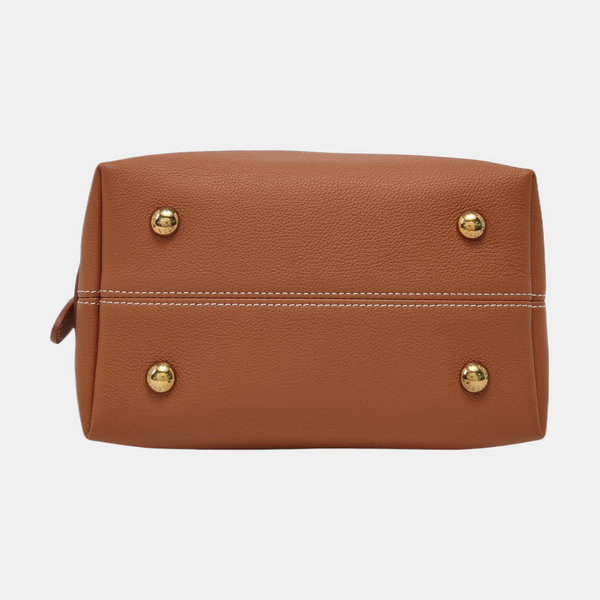 LOW KEY HOBO PM Monogram Calfskin Brown