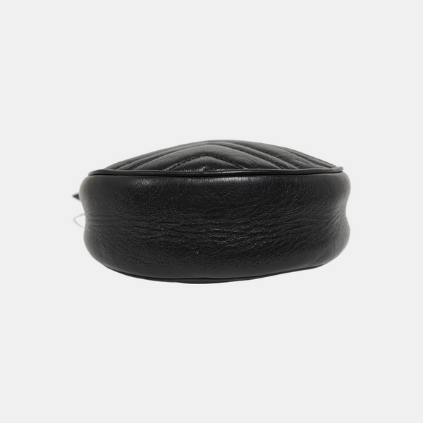 GG Marmont Mini Quilted Calfskin Black