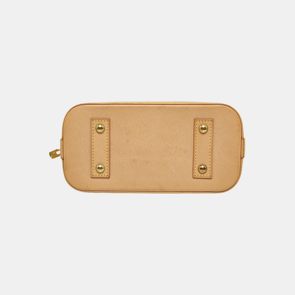 ALMA BB Monogram Coated Canvas Brown