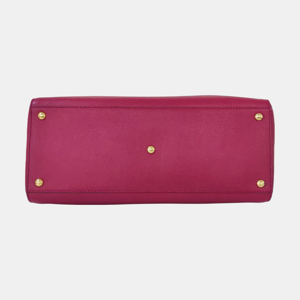 2 Jours Medium Calfskin Purple