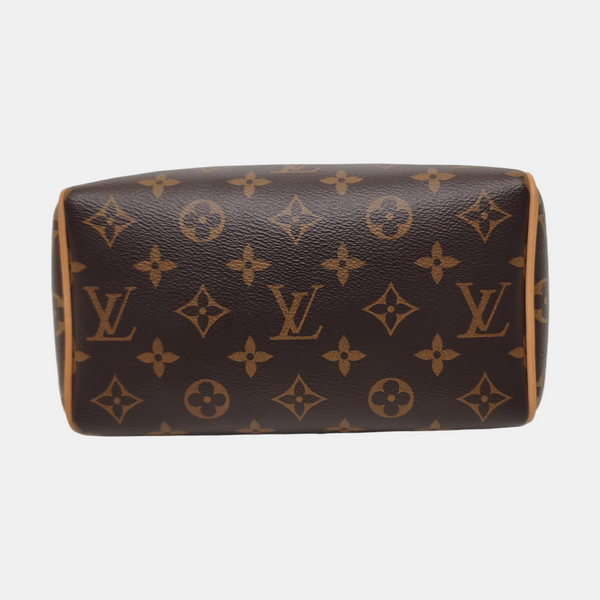 SPEEDY 20 Monogram Coated Canvas Brown