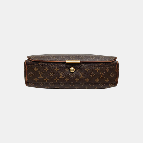 VALMY Monogram Coated Canvas Brown