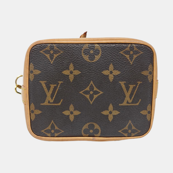NOÉ Nano Monogram Coated Canvas Brown