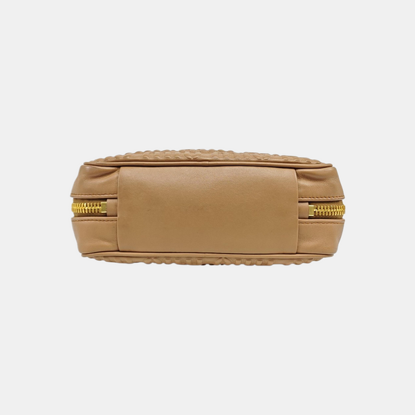 Calfskin Top Handle Bag Brown