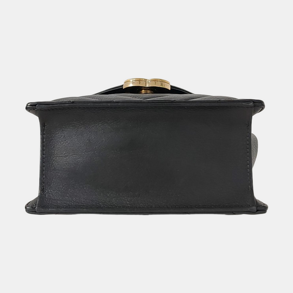 Chevron, Quilted Calfskin Black