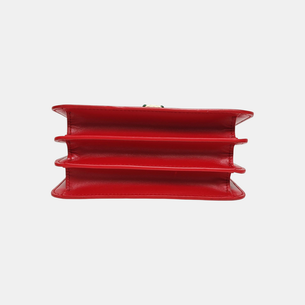 SERPENTI FOREVER Small Stingray Leather Red