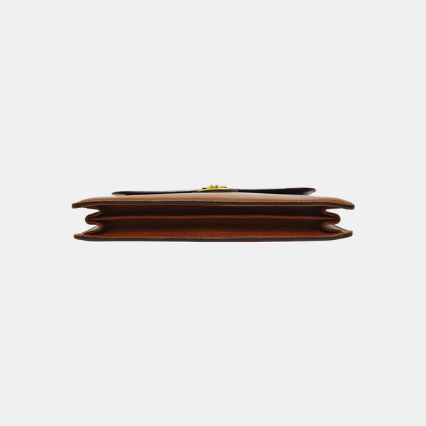 Calfskin Clutch Brown