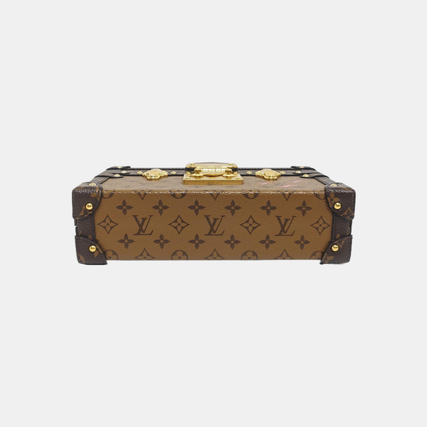 PETITE MALLE Monogram Coated Canvas Brown