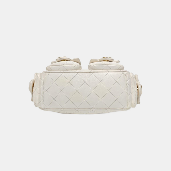 HOBO Quilted Lambskin White
