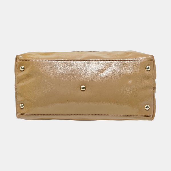Authenticated pre-owned Soho Small Patent Leather Beige - Tote Bag at Looply
