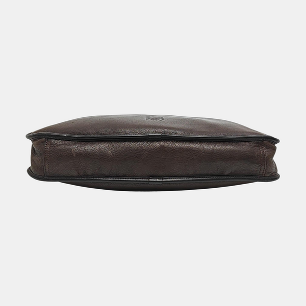 Calfskin Top Handle Bag Brown