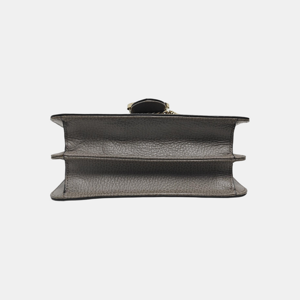 Interlocking G Small Calfskin Gray