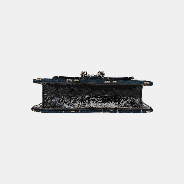 Dionysus Super Mini Monogram Velvet Blue