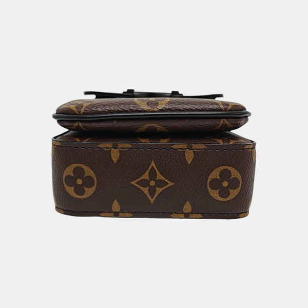 S LOCK Mini Monogram Coated Canvas Brown
