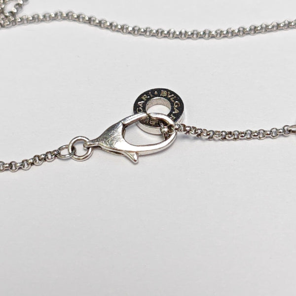 B.ZERO1 18k White Gold Silver Necklace