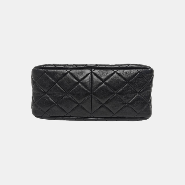 Quilted Lambskin Shoulder Bag Black