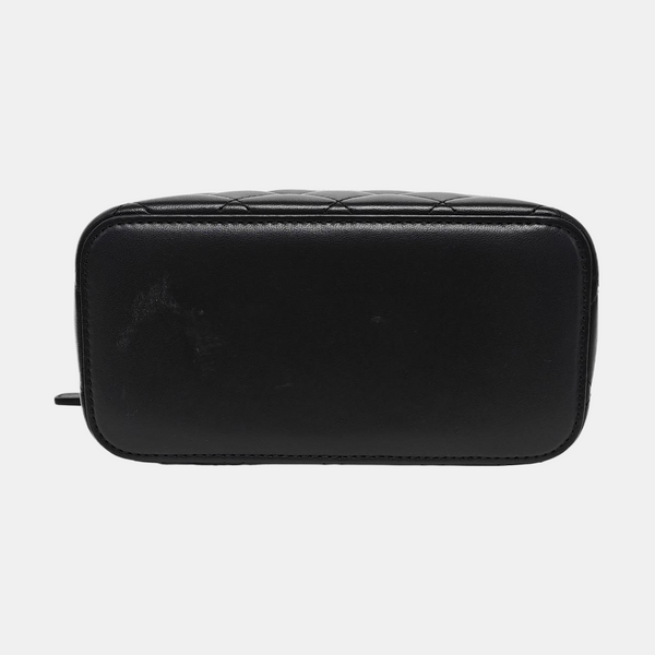 VANITY CASE Small Quilted Lambskin Black