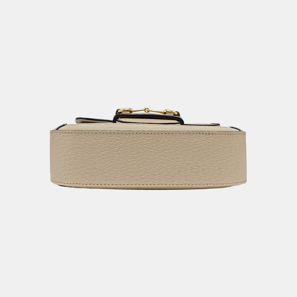 Horsebit 1955 Mini Monogram Coated Canvas White