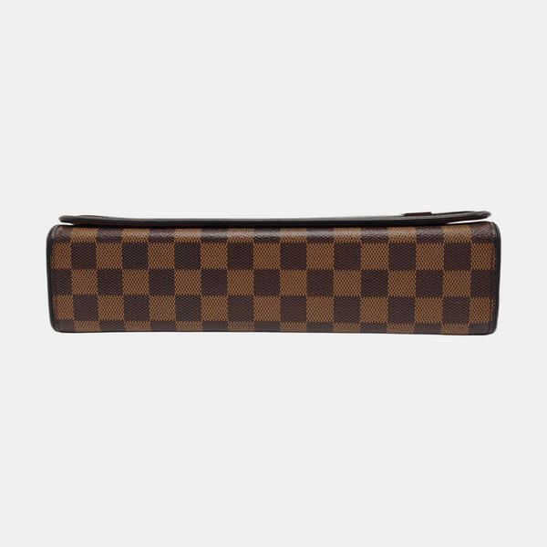 TRIBECA Damier Ebene Coated Canvas Brown