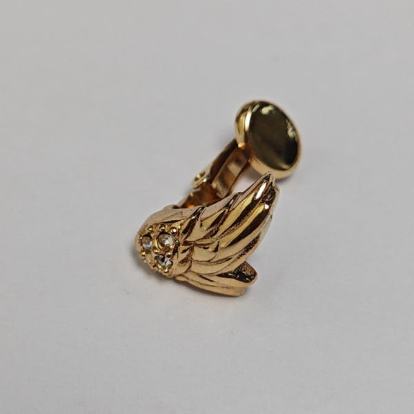 Metal Gold Clip On Earrings