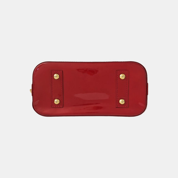 ALMA BB Monogram Patent Leather Red
