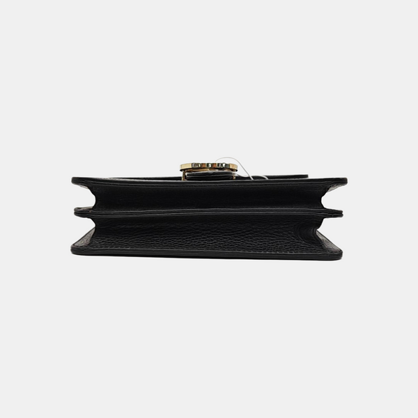 Interlocking G Small Calfskin Black