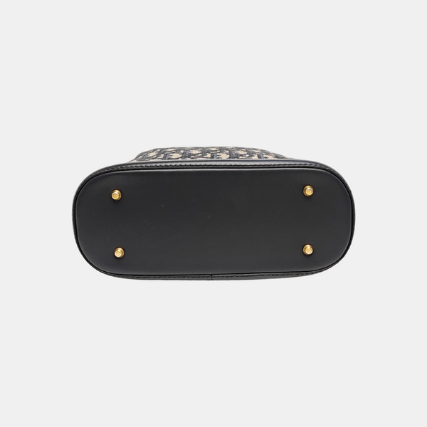C'est Dior Medium Oblique Canvas Blue