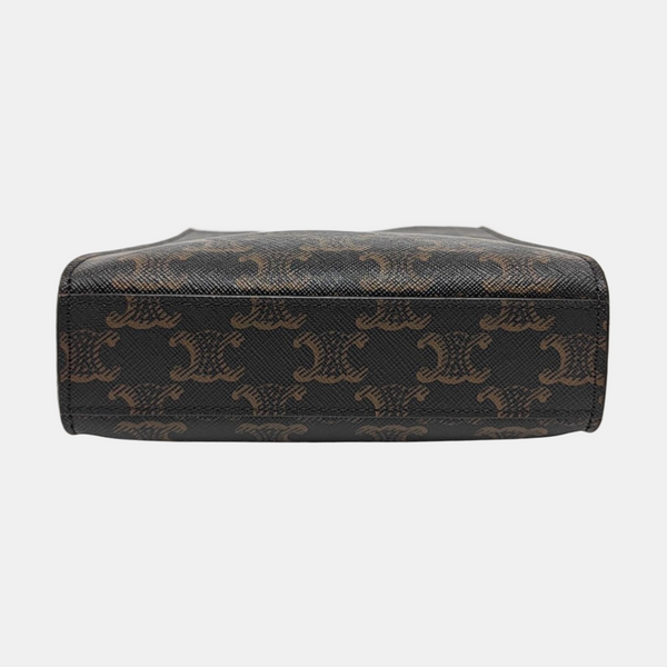 CABAS CELINE Mini Coated Canvas Brown
